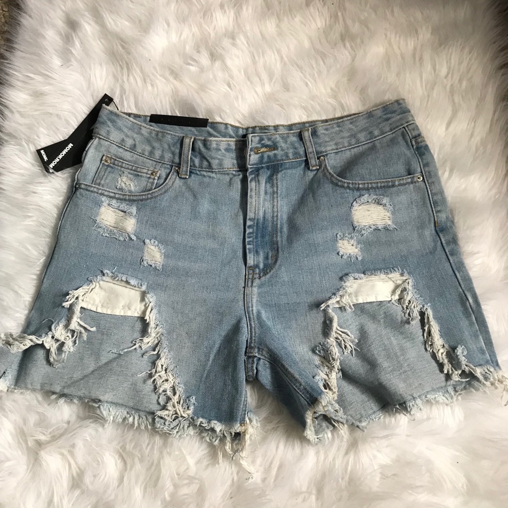 NWT HIGH WAIST DENIM SHORT